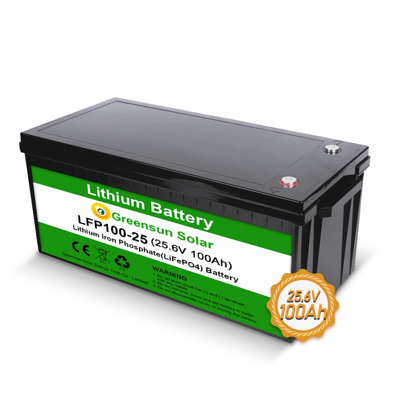 25.6V 100ah lithium battery